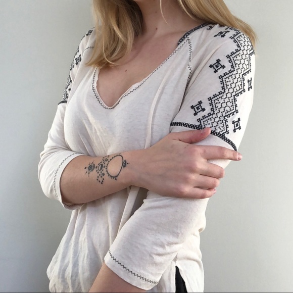 Madewell Tops - Madewell Embroidered Baseball Tee